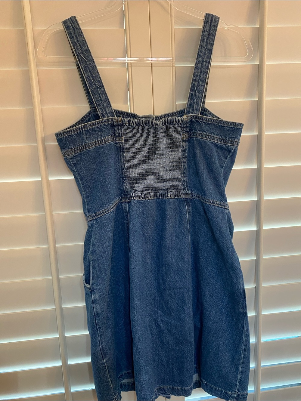 Levi's Blue Button-Front Denim Mini Dress Size Medium - Picture 2 of 4
